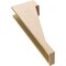 Ekena Millwork 6"W x 12"D x 36"H Thin Burlington Rough Cedar Woodgrain TimberThane Corbel, Primed Tan CORUR06X12X36BURRCPR - alternate 5